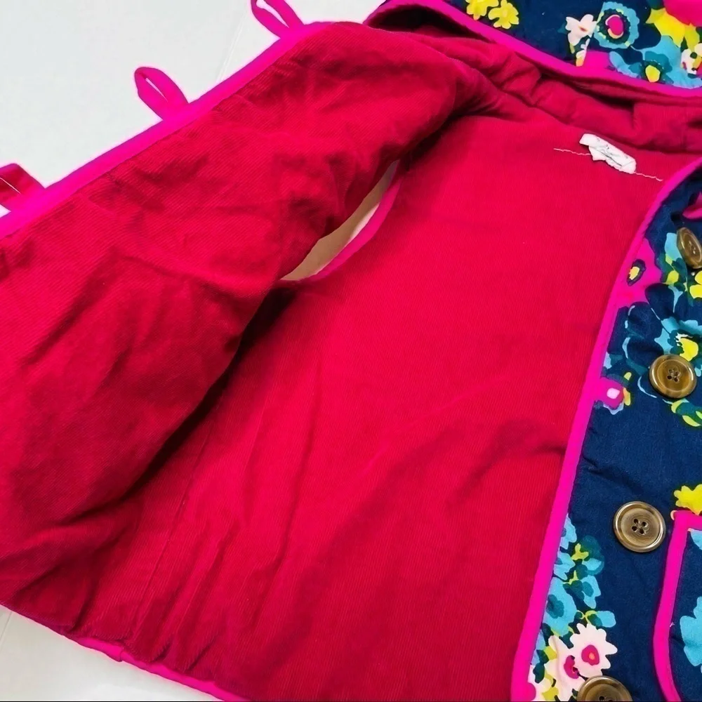 Genuine Kids By Oshkosh B’Gosh Flower Hooded Reversible Vest